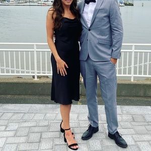 Bebe Slip Dress- Black